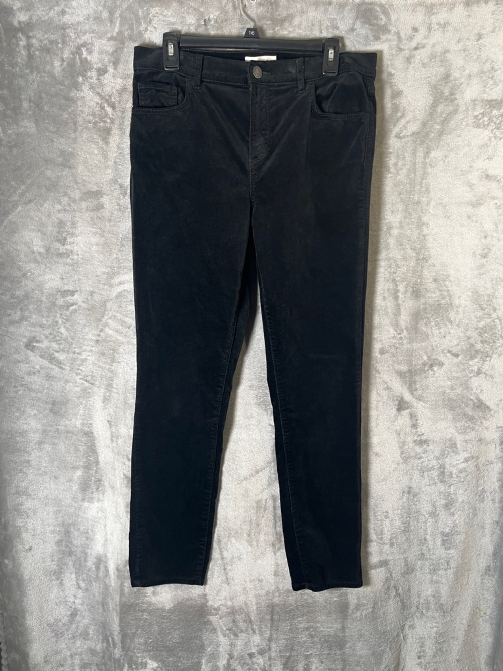 LOFT Black Corduroy Slim Trousers